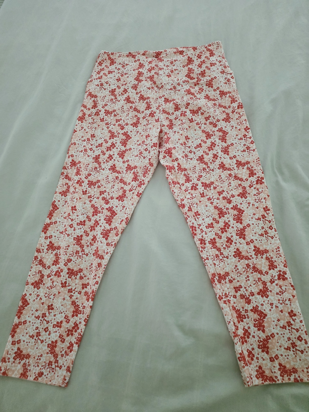 Style & Co. White Cropped Pants Floral Print